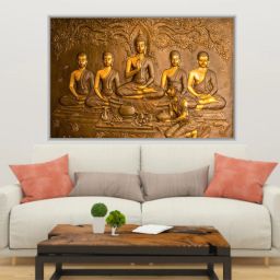 75 cm GAUTAM BUDDHA 3D WALL STICKER (75X50) CM Self Adhesive Sticker-image-27