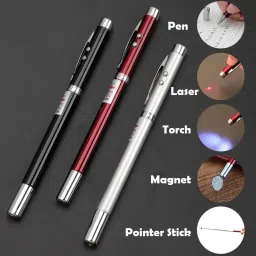 DSTECHBAR 5 in 1 Pen | Ball Pen, Laser Pointer, Torch, Magnet, Presentation Stick (1pc) image 4