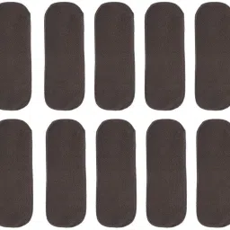 Microfiber Soft Washable Inserts/Pad for Baby Cloth diaper -(Pack of 10) Black-37