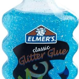 Washable Glitter Glue, 6 oz. Bottle, Blue Glue-25