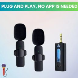 K35 Wireless Mic With Collar Microphone forYoutube/Voice Recording/InterviewZ452 Microphone-image-70