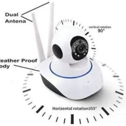 favone Dual Antenna WiFi Enabled Indoor Security Camera with Night Vision V380 App enabled Security Camera Security Camera image 3