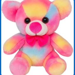 Adorable Super Soft Rainbow Teddy Bear For Kids-1 - 35 cm-image-99