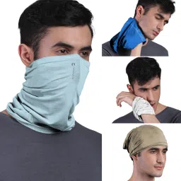 Unisex Anti Microbial Super Soft & Comfort Fit, Breathable Multipurpose Headband, Face Mask for Dust Protection Men Solid Bandana-image-61
