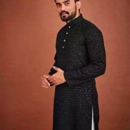 Men Viscose Rayon Kurta Pyjama Set-image-46