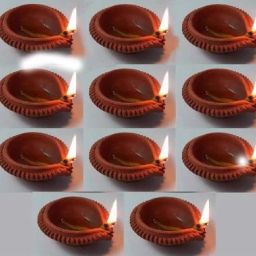Decorative Diwali Diyas | Mitti Diya | Mitti Ke Deepak | Mitt Ka Diya | Terracotta Diya | Designer Clay Diya | Diyas for Pooja (Set of 2) - Made in India Pottery (Pack of 24) Table Diya Set-image-91