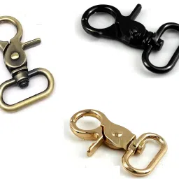 20 mm Metal Snap Carabiner Clip Swivel Trigger Ring Dog Buckle Clasp 3 Pcs Locking Carabiner-image-64
