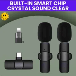 K9 Wireless Microphone Receiver With Recording Clip Mic for Youtube/VloggingP213 Microphone-16