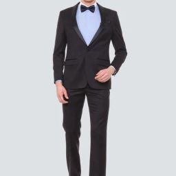 louis philippe Men 2 Piece Solid Suit-picture-15