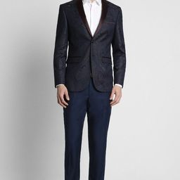 peter england Men Single Breasted - 2 button Printed Suit-picture-40