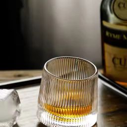 (Pack of 6) Lining Whiskey Glass 170ML Set – Pack of 6 Spinning Bar Glasses Glass Set Wine Glass-image-9