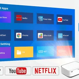 TOPPRO YG550 Android 9.0 Full HD 1GB DDR4/32GB (840 ANSI) 5G WiFi/BT5 With IPS Display (10000 lm / 2 Speaker / Wireless / Remote Controller) Portable Projector image 5