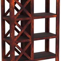 rajgharana Solid Sheesham Wood Bookshelf with 3 Shelves For Home Solid Wood Open Book Shelf image 3