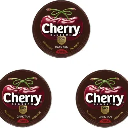 CHEERY BLOSSOM DARK TAN WAX SHOE POLISH 15 GRAMS PACK OF 3 (15 X 3) Leather, Canvas, Nubuck, Patent Leather, Synthetic Leather Shoe Wax Polish-image-50