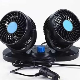 DC Electric Car Fan for Dashboad 360 Degree Rotatable Dual Head Car Interior Fan-image-62