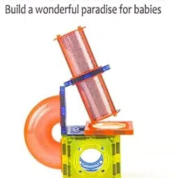 kamsons Magnetic Building Blocks with lights & Marble Run Ball for Kids image 5