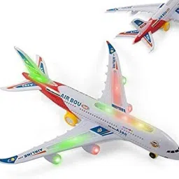 Changes Direction Auto, Bump and Go Action Toy Airplanes-16