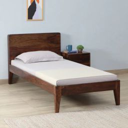 woodsworth from pepperfry Gabriella Sheesham Wood Single Bed In Provincial Teak Finish-picture-2