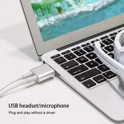 AMG Music USB Mini Sound Card,Audio Adapter Audio Interface Converter with Audio Input and Output Jack Plug & Play Sound Card for BM 800 Mic and Studio Recording Sound Card image 5