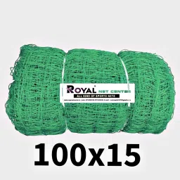 100x15 Green Nylon Practice And Boundry Safety Net Cricket Net-22