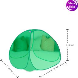 shreejihuf Polyester Kids Washable Tent Baby Mosquito Net Washable Polyester Foldable for Green Color Mosquito Net image 4