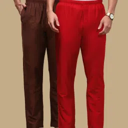 Pack of 2 Mens Cotton Blend Ethnic Wear Solid Pyjama Men Pyjama-image-59