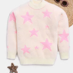 Here&Now X Game Begins Girls Woollen Pullover with Fuzzy Detail-image-94