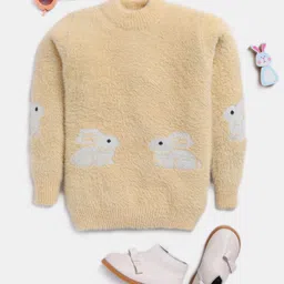 Here&Now X Game Begins Girls Animal Woollen Pullover with Fuzzy Detail-image-51