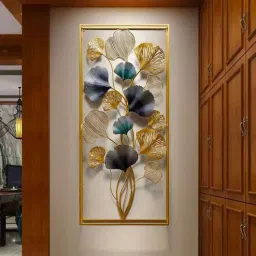 creator handicrafts Multicolour Floral Frame Metal Wall Art-picture-18