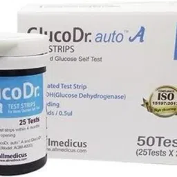 GLUCODR AUTO A AGM-4000 50 Glucometer Strips-10
