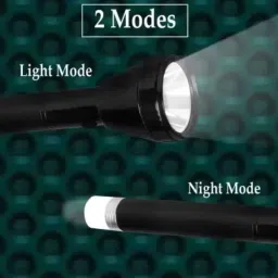 zeno volt JY-9050 Long distance-Dual mode-Up to high power & Dual Battery Torch 27 cm 8 hrs Torch Emergency Light image 4