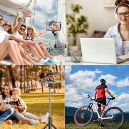 Equipagecart 3 In 1 Extendable Selfie Stick With Detachable Bluetooth Wireless Remote Phone Holder Compatible With And Android Bluetooth Selfie Stick image 5