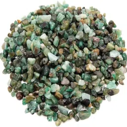 Emerald Crystal Chips |100gm | Crystal Rough Stone for Home Decor Polished Oval Crystal Stone-image-77