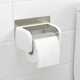Magic Sticker Series Self Adhesive Kitchen Bathroom Toilet Paper Holder Plastic Toilet Paper Holder-image-29