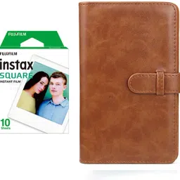 FUJIFILM Instax Mini Square 10X1 Instant Film With 80 Sheets Brown Album For Film Roll-image-57