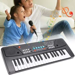 devta 37 Key Piano Keyboard Toy for Boys and Girls with Mic Dc Power Option Recording Charger not Included Best Birthday Gift for KIDS Musical Instruments Keyboard Music 37 Key Piano Keyboard Analog Portable Keyboard image 4