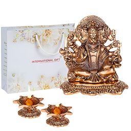 INTERNATIONAL GIFT Copper Toned 3 Pieces Brass Home Gift Set-image-17