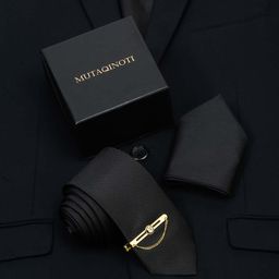 MUTAQINOTI Men Silk Necktie Accessory Gift Set-image-71