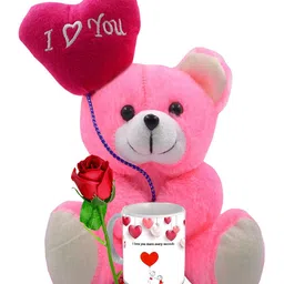 ME & YOU Pink and Red 3 Pcs Printed Valentine Gift Set-18