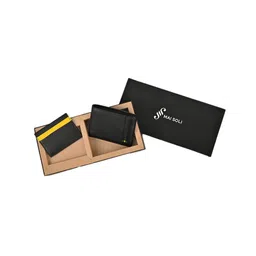 MAI SOLI Men Neo Genuine Leather RFID Protected Two Fold Wallet & Card Holder Gift Set-image-98