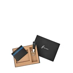 MAI SOLI Men Neo Genuine Leather RFID Protected Card Holder & Key Ring Gift Set-image-98