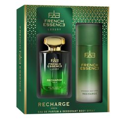 FRENCH ESSENCE Men Set of Recharge Luxury Eau De Parfum-60ml & Deodorant Body Spray-150ml-56