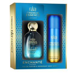 FRENCH ESSENCE Women Set of Enchante Eau De Parfum - 60ml & Body Spray - 150ml-98