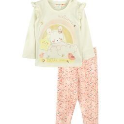 TIDY SLEEP Girls Printed Pure Cotton Clothing Set-65