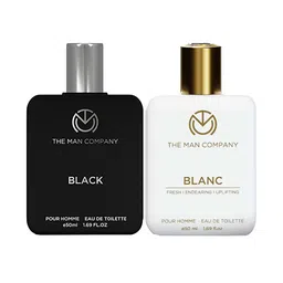 THE MAN COMPANY Set of Blanc & Black Long Lasting No Gas Eau De Toilette - 50 ml each-62