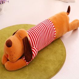 SKYLOFTS Unisex Kids Brown & Red Dog Pillow Soft Toy-image-62