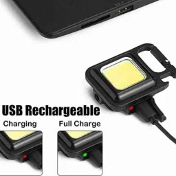 cinefx Keychain Led Light with Bottle Opener, Magnetic Base and Folding Bracket 6 hrs Torch Emergency Light image 4
