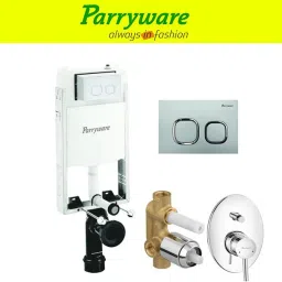 Half Frame Concealed Cistern, with divater body upper part set of 1 pic 225 Dual Flush Tank-12
