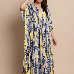Secret Wish Tie & Dyed Kaftan Nightdress-image-63