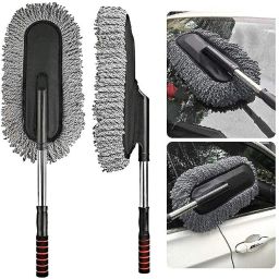 Wash Brush Cleaning Kit Microfiber Duster for Car Wash Microfibre Wet and Dry Brush-image-37